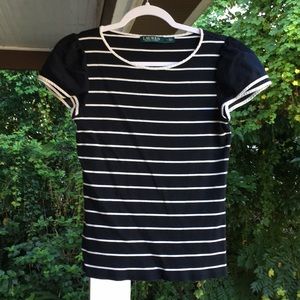 Ralph Lauren black and white shirt